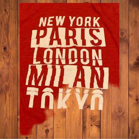 Aeropostale Hollister American Eagle Shirt Worldwide Milan Paris Graphic Tee - Picture 6 of 6